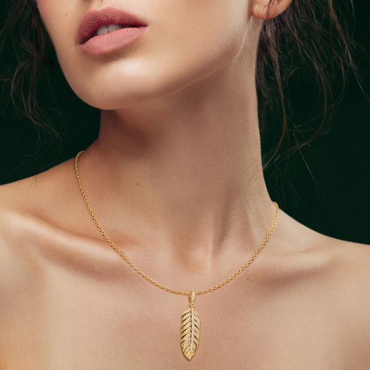 PLUME, FEATHER PENDANT