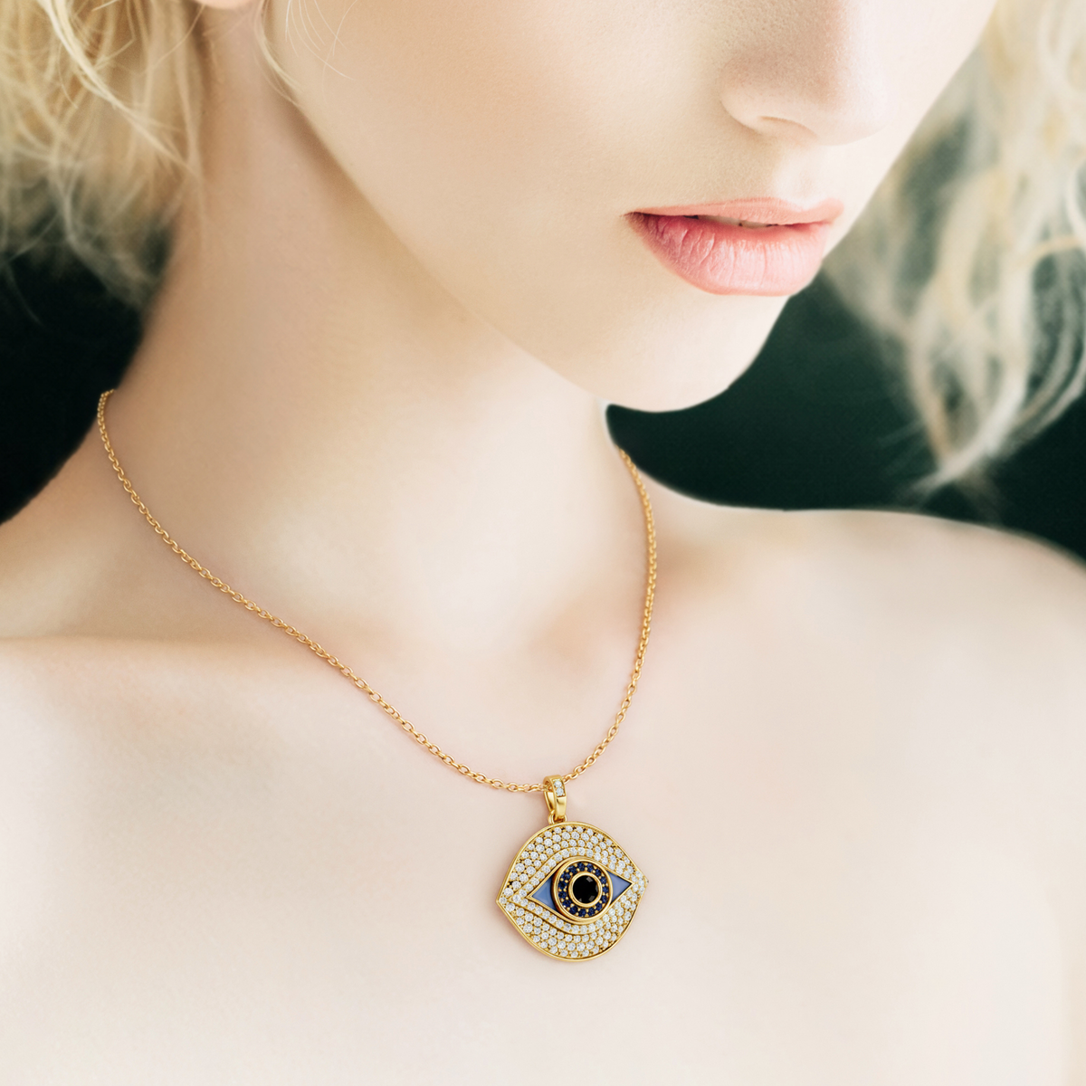 IRIS, EVIL EYE PENDANT