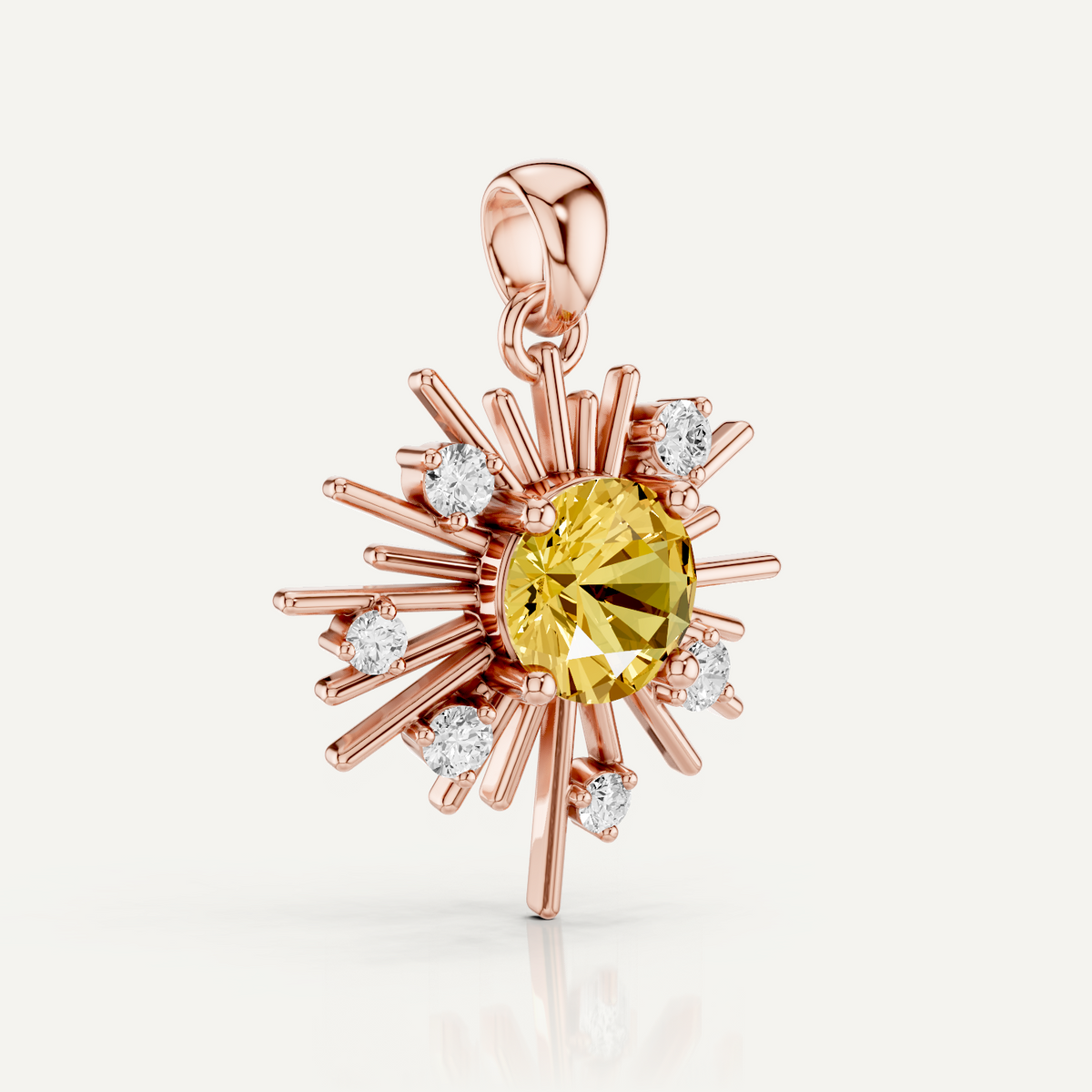 GOLDSPUN, THE SUN PENDANT