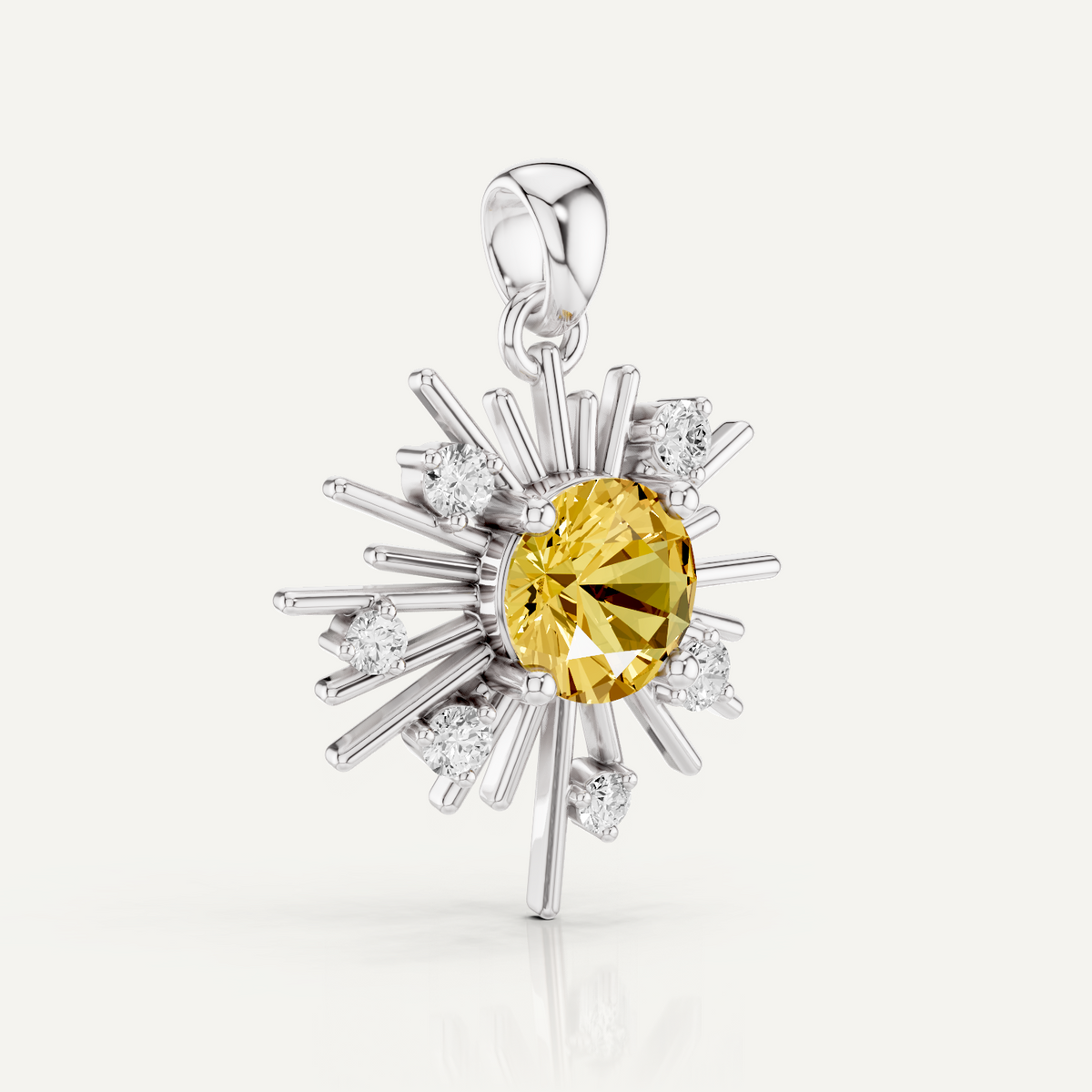 GOLDSPUN, THE SUN PENDANT