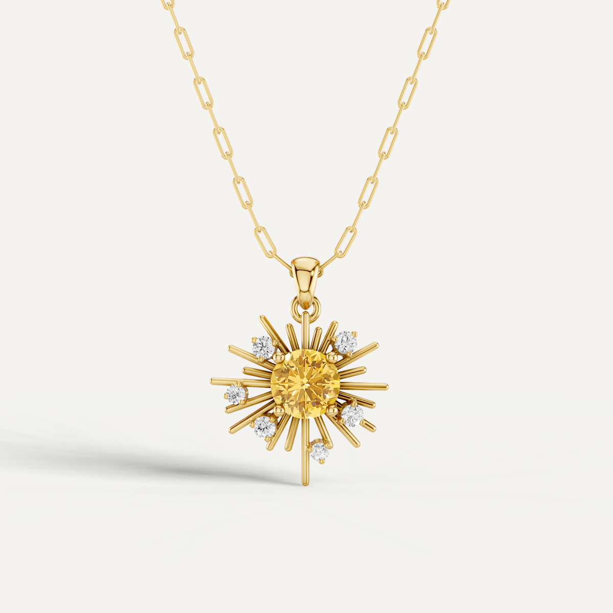 GOLDSPUN, THE SUN PENDANT