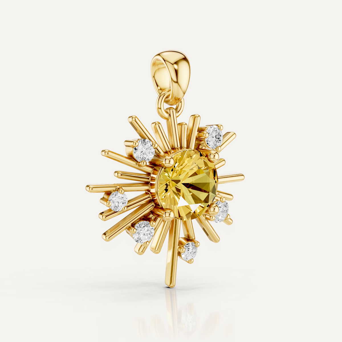 GOLDSPUN, THE SUN PENDANT