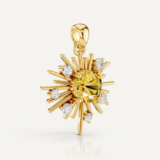 GOLDSPUN, THE SUN PENDANT