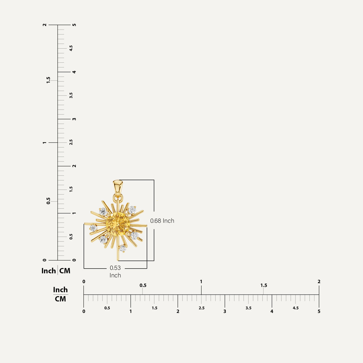 GOLDSPUN, THE SUN PENDANT