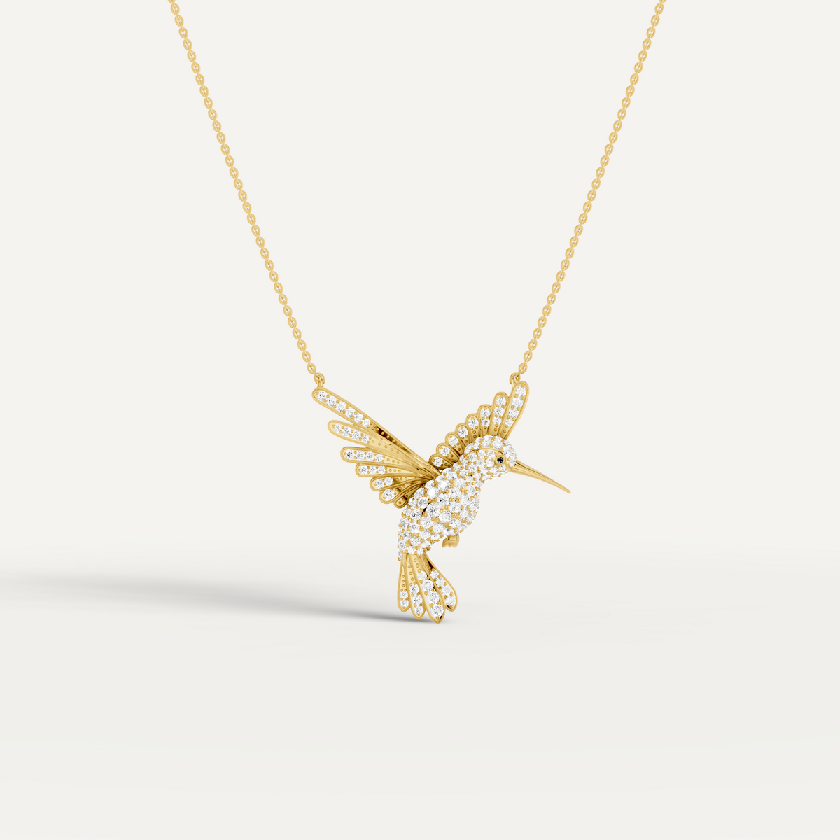 WINGED LUCK, HUMMINGBIRD PENDANT