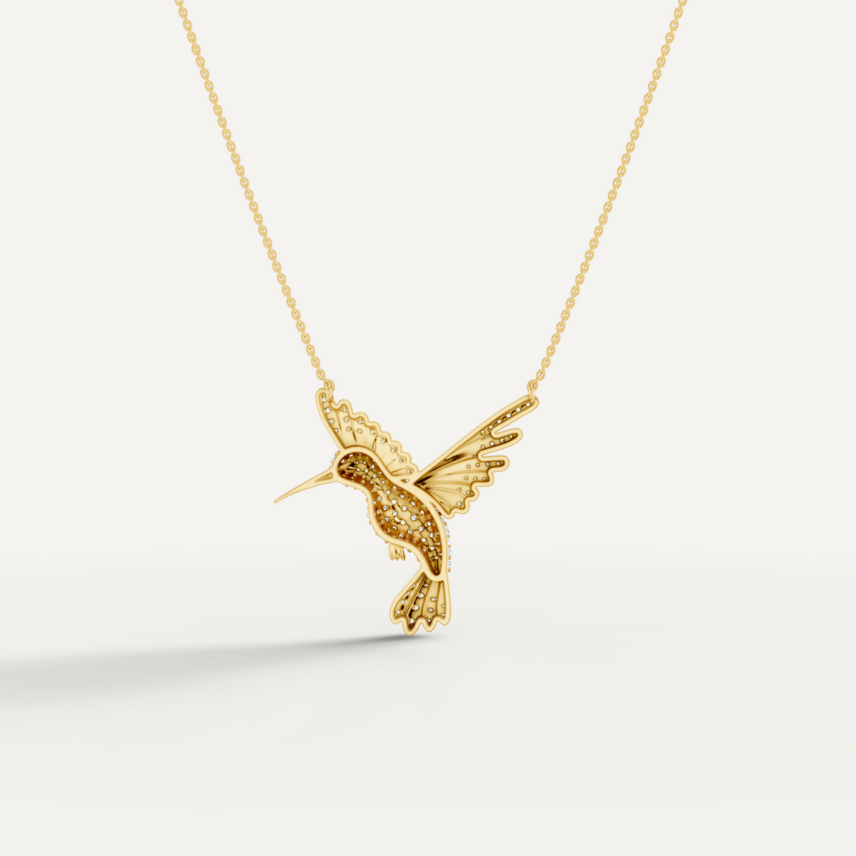 WINGED LUCK, HUMMINGBIRD PENDANT