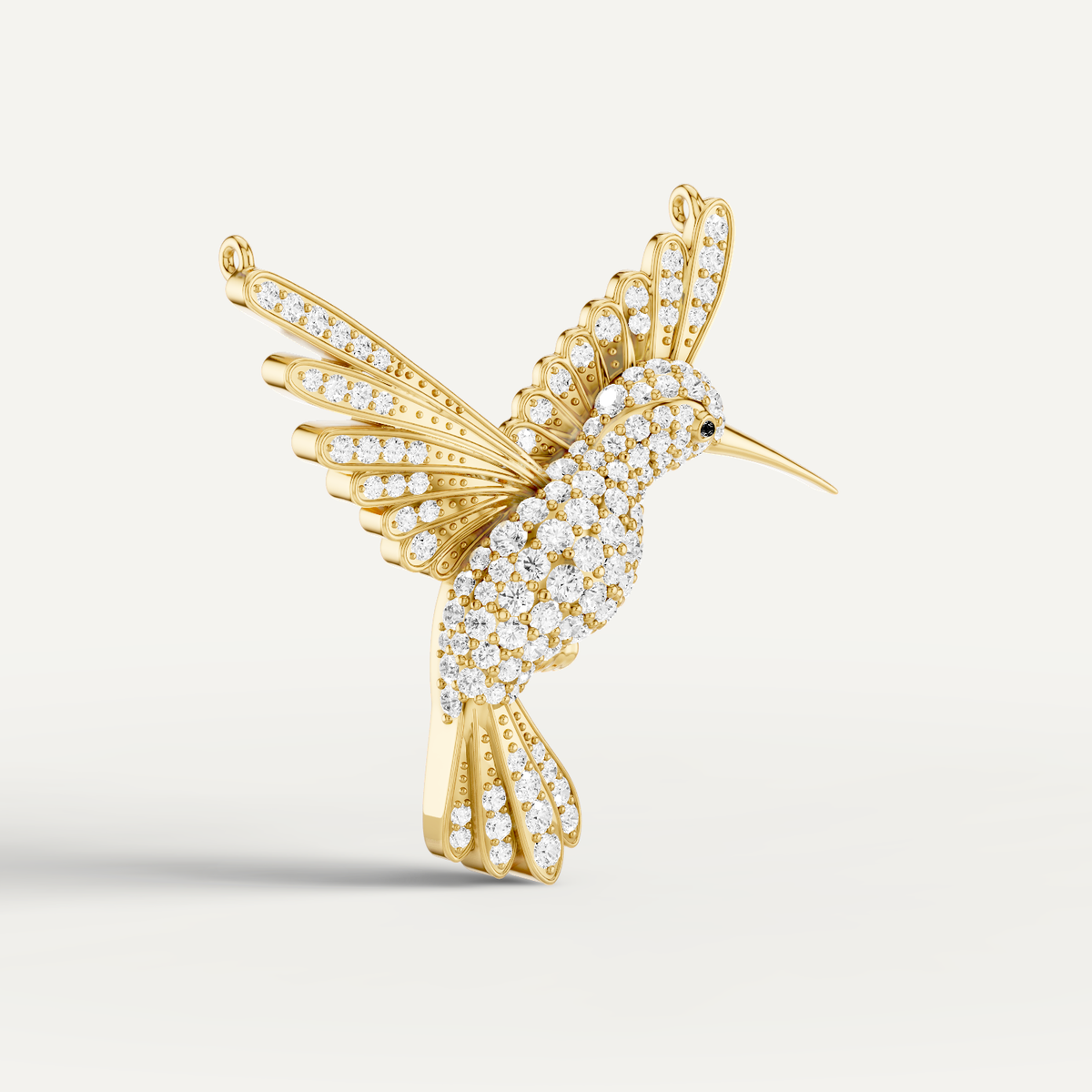 WINGED LUCK, HUMMINGBIRD PENDANT