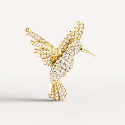 WINGED LUCK, HUMMINGBIRD PENDANT