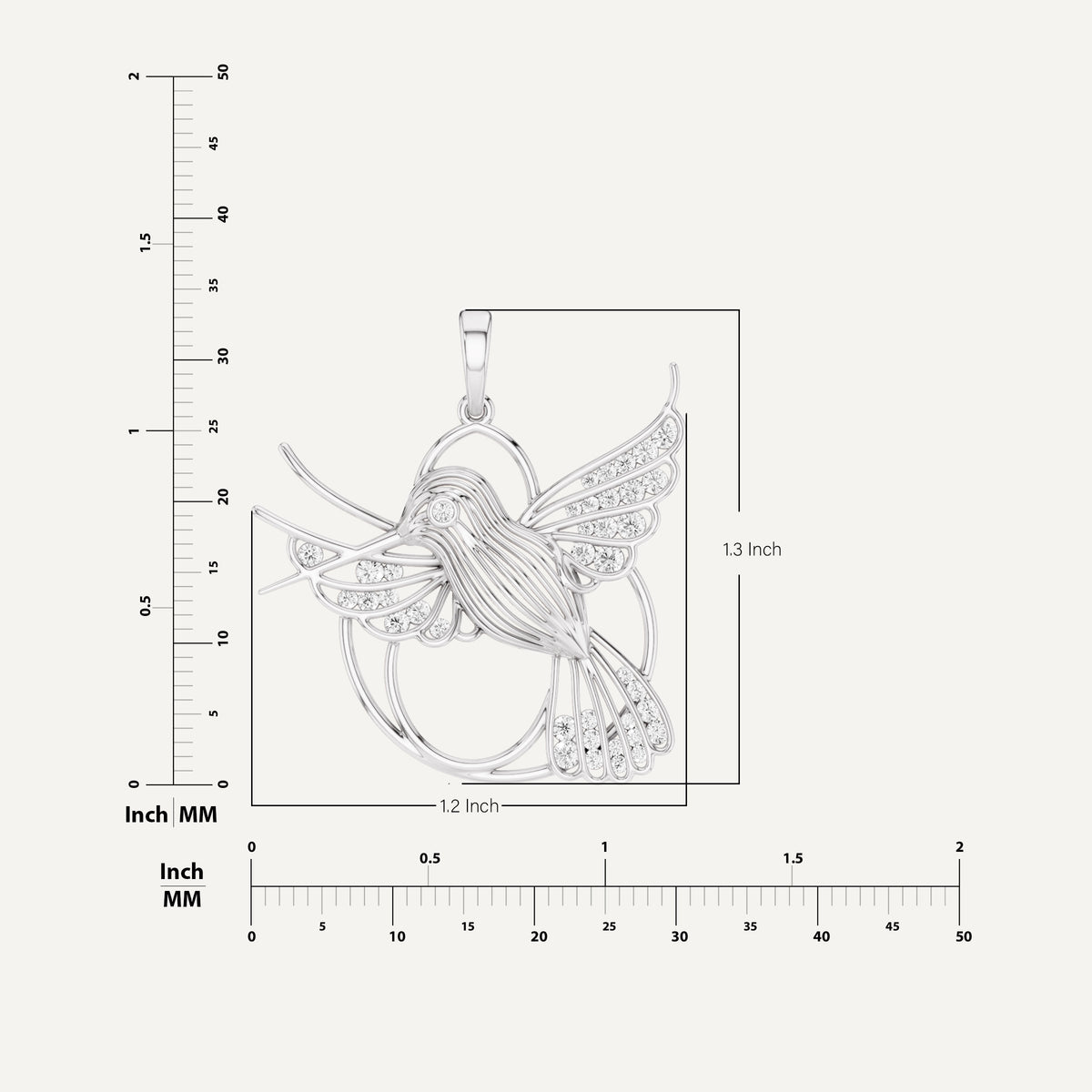 FLUTTERY, HUMMINGBIRD PENDANT