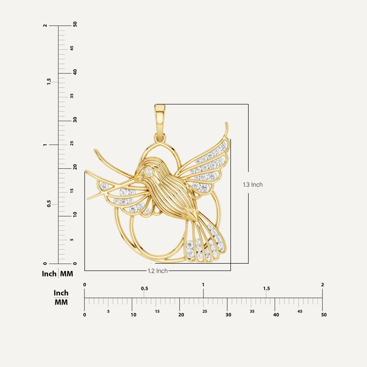 FLUTTERY, HUMMINGBIRD PENDANT