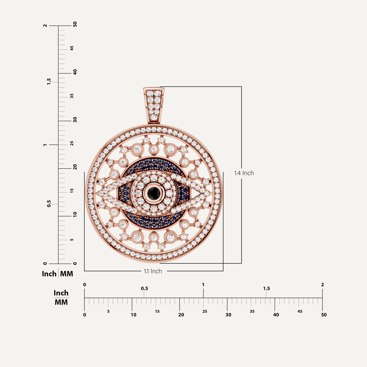 OCCULUX, EVIL EYE PENDANT
