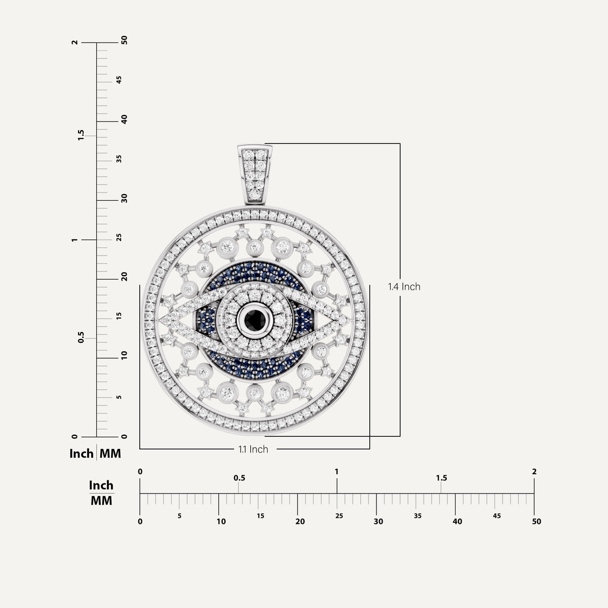 OCCULUX, EVIL EYE PENDANT