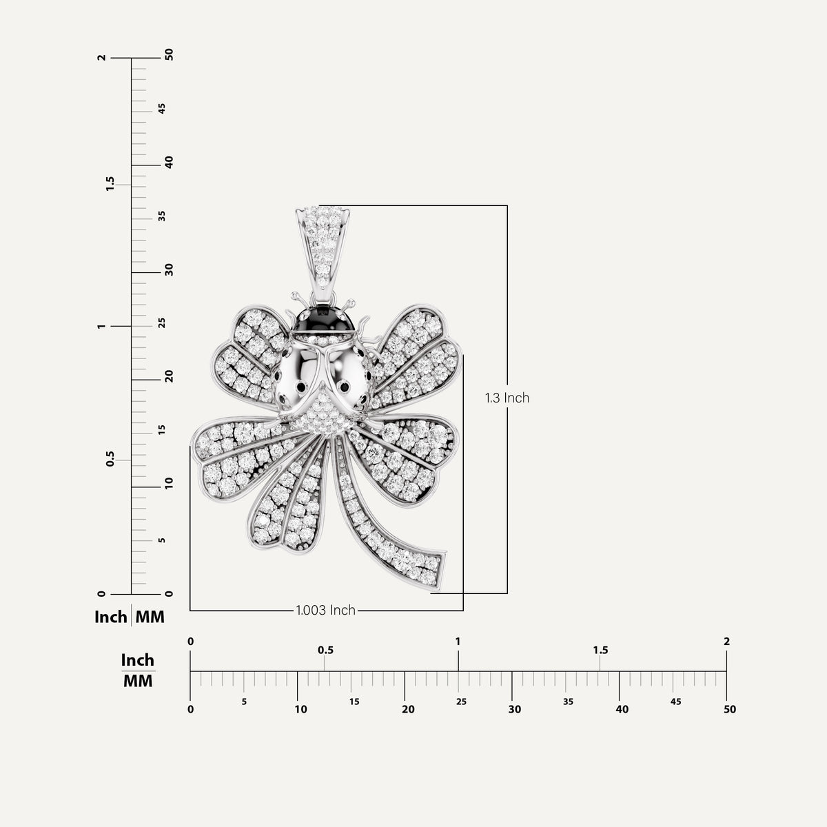 LADY LUCK, CLOVER LEAF PENDANT