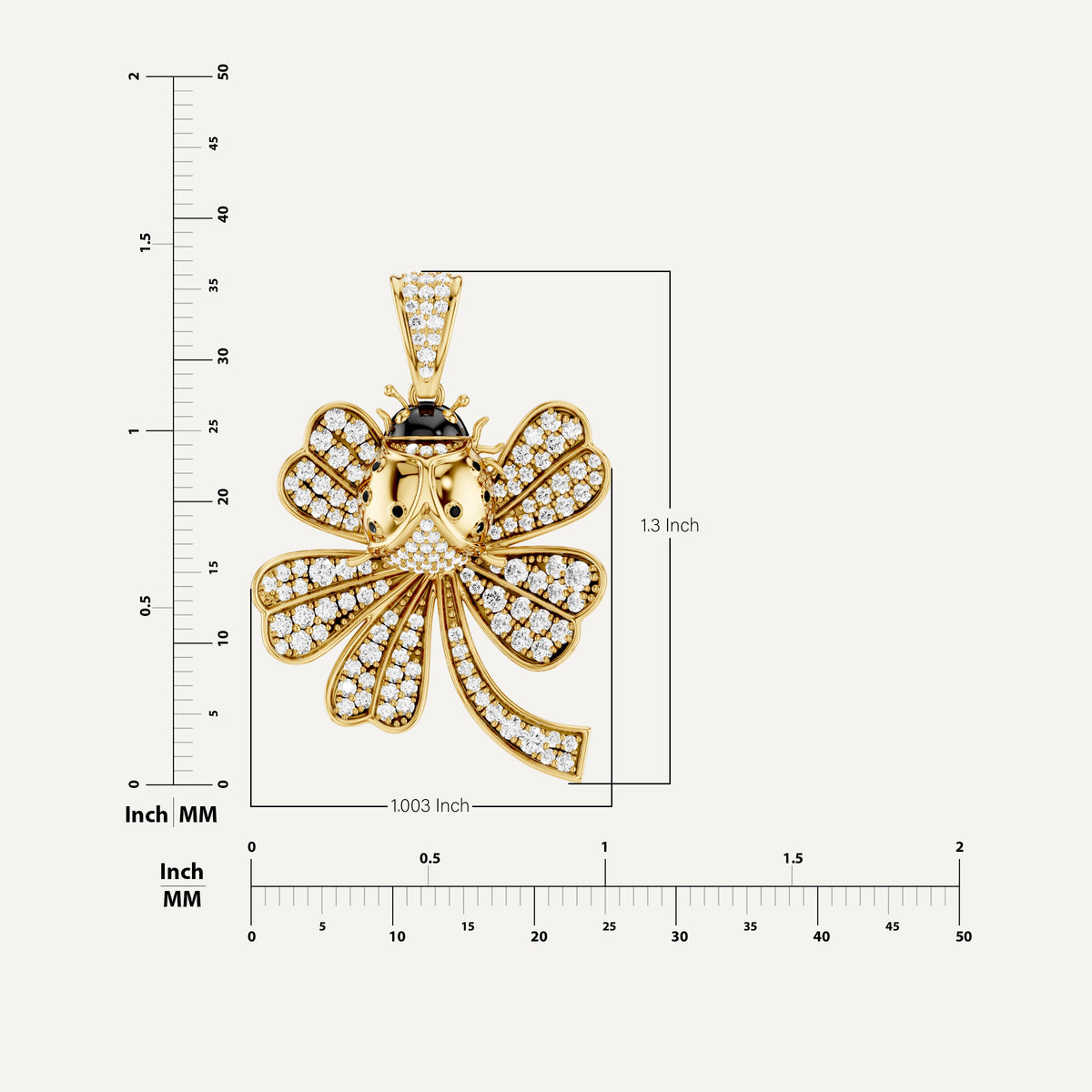 LADY LUCK, CLOVER LEAF PENDANT