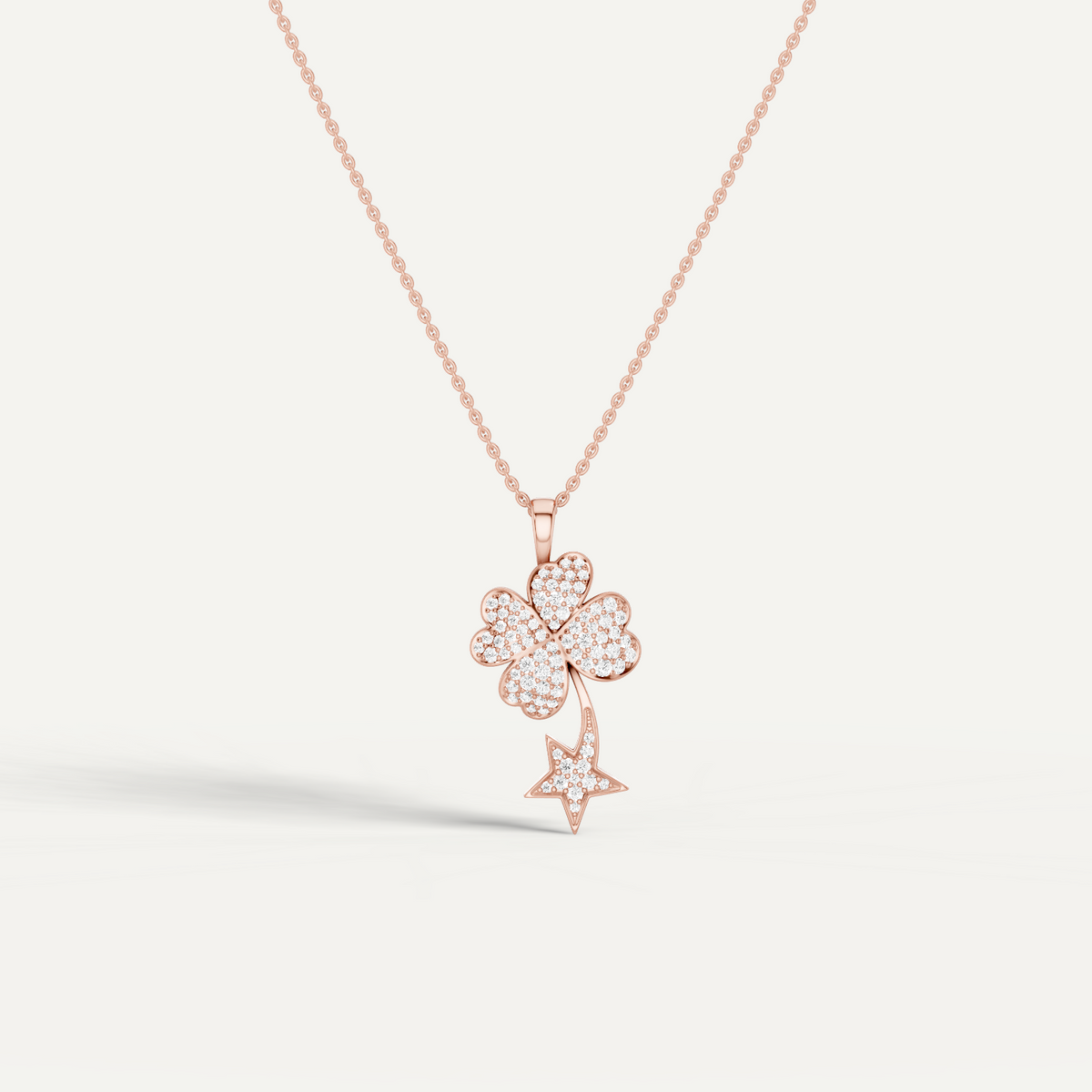 STARRY NITE, CLOVER LEAF PENDANT
