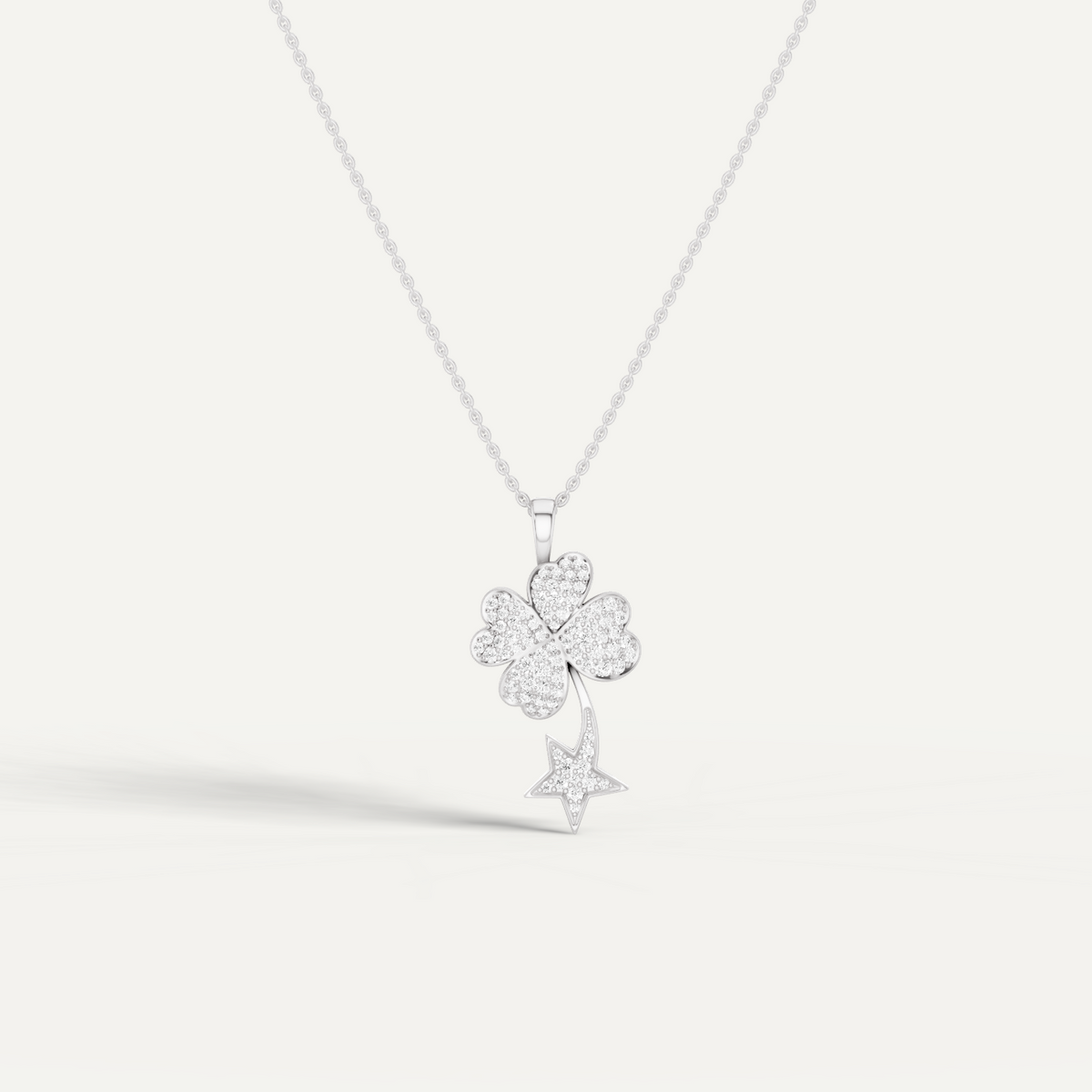 STARRY NITE, CLOVER LEAF PENDANT
