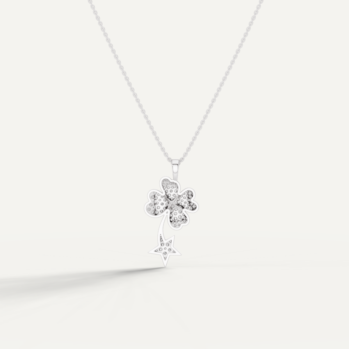 STARRY NITE, CLOVER LEAF PENDANT