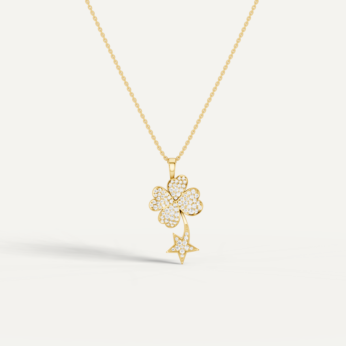 STARRY NITE, CLOVER LEAF PENDANT