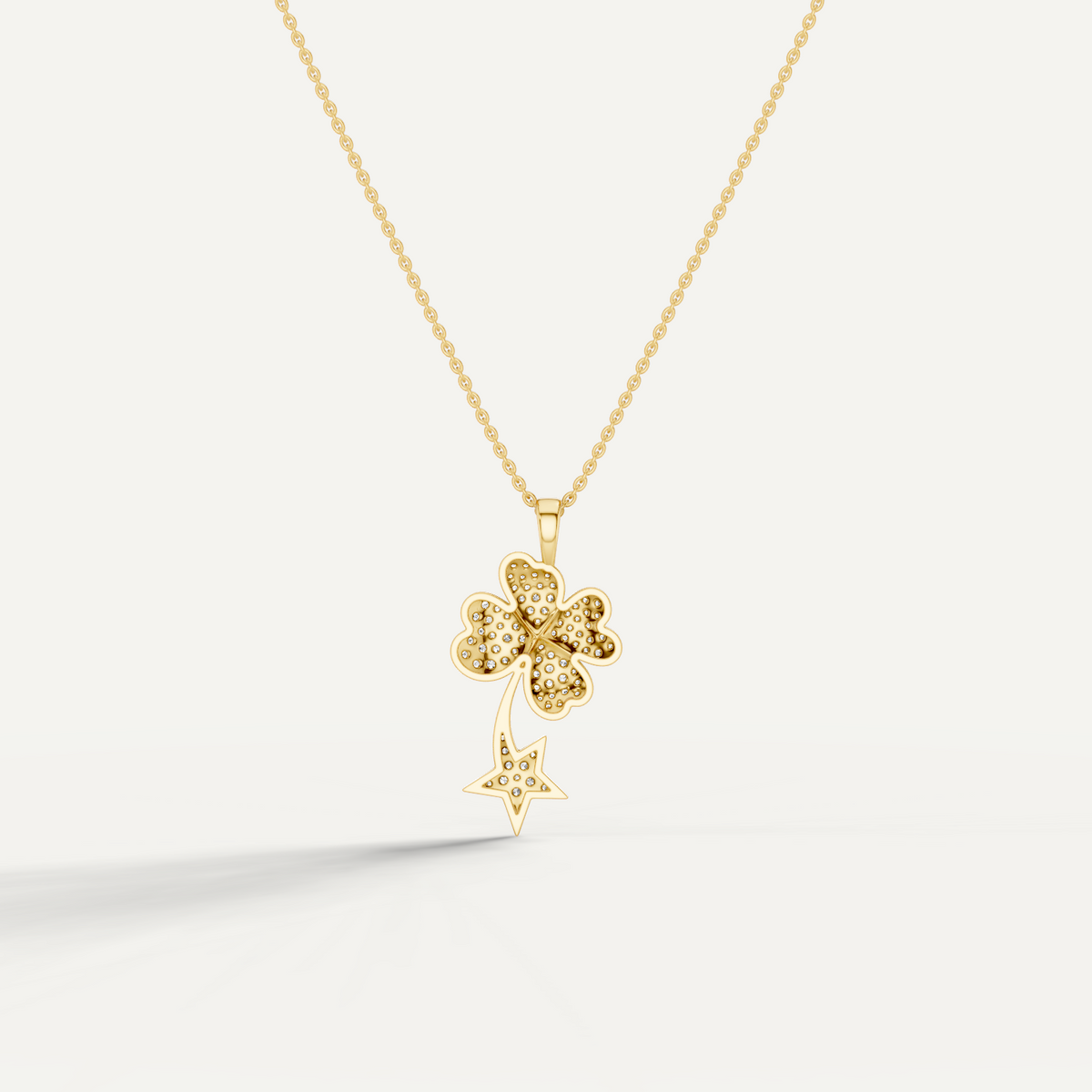 STARRY NITE, CLOVER LEAF PENDANT