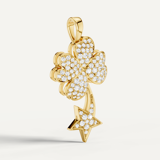 STARRY NITE, CLOVER LEAF PENDANT