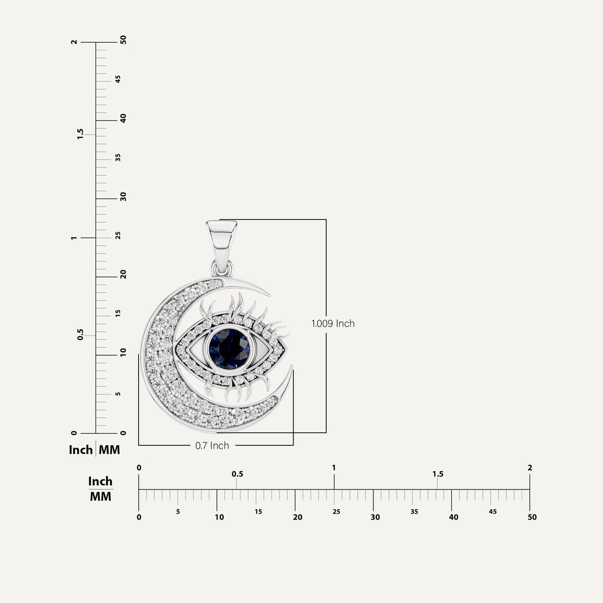 NAZARIA, EVIL EYE PENDANT