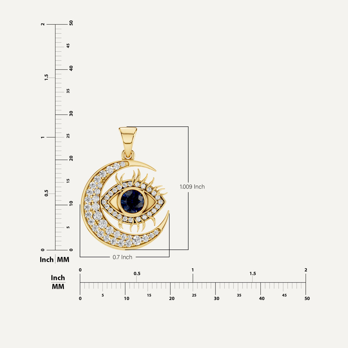 NAZARIA, EVIL EYE PENDANT
