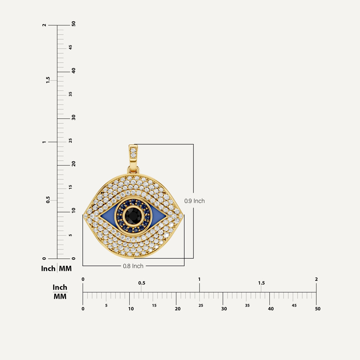 IRIS, EVIL EYE PENDANT