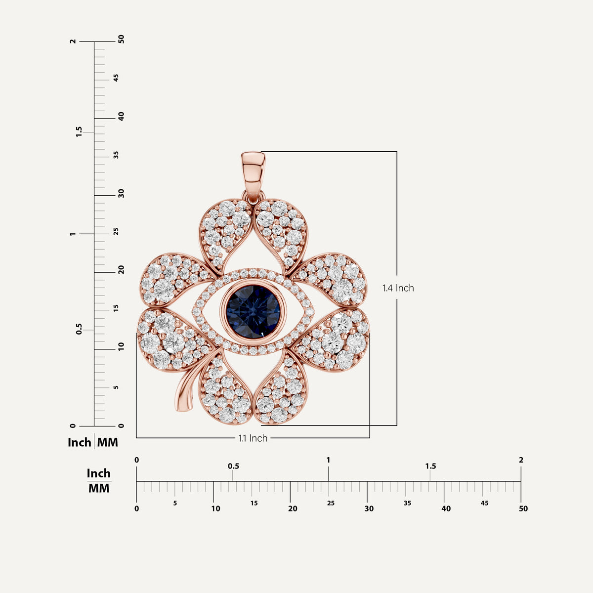 PLUCKY, EVIL EYE PENDANT