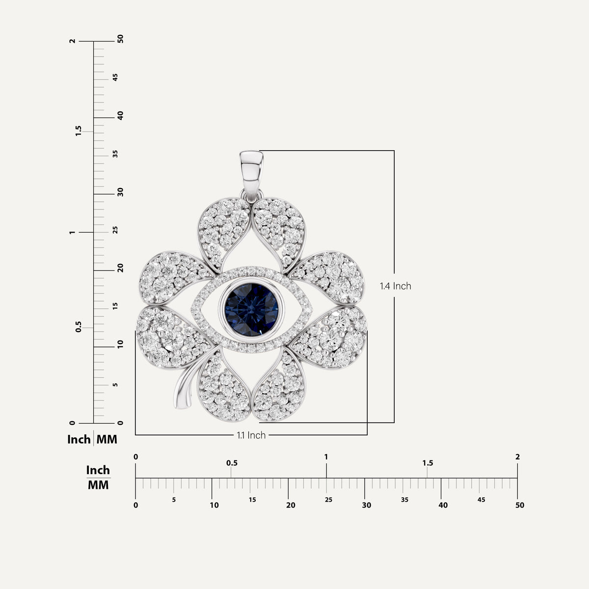 PLUCKY, EVIL EYE PENDANT
