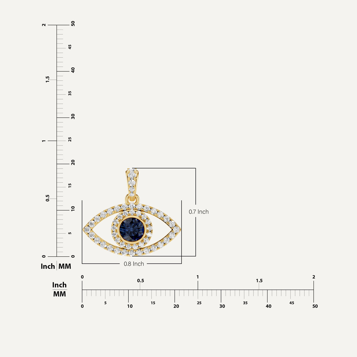 NOCTURNE, EVIL EYE PENDANT