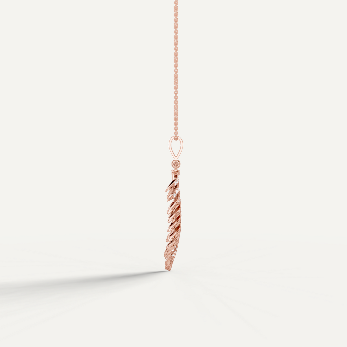 PLUME, FEATHER PENDANT