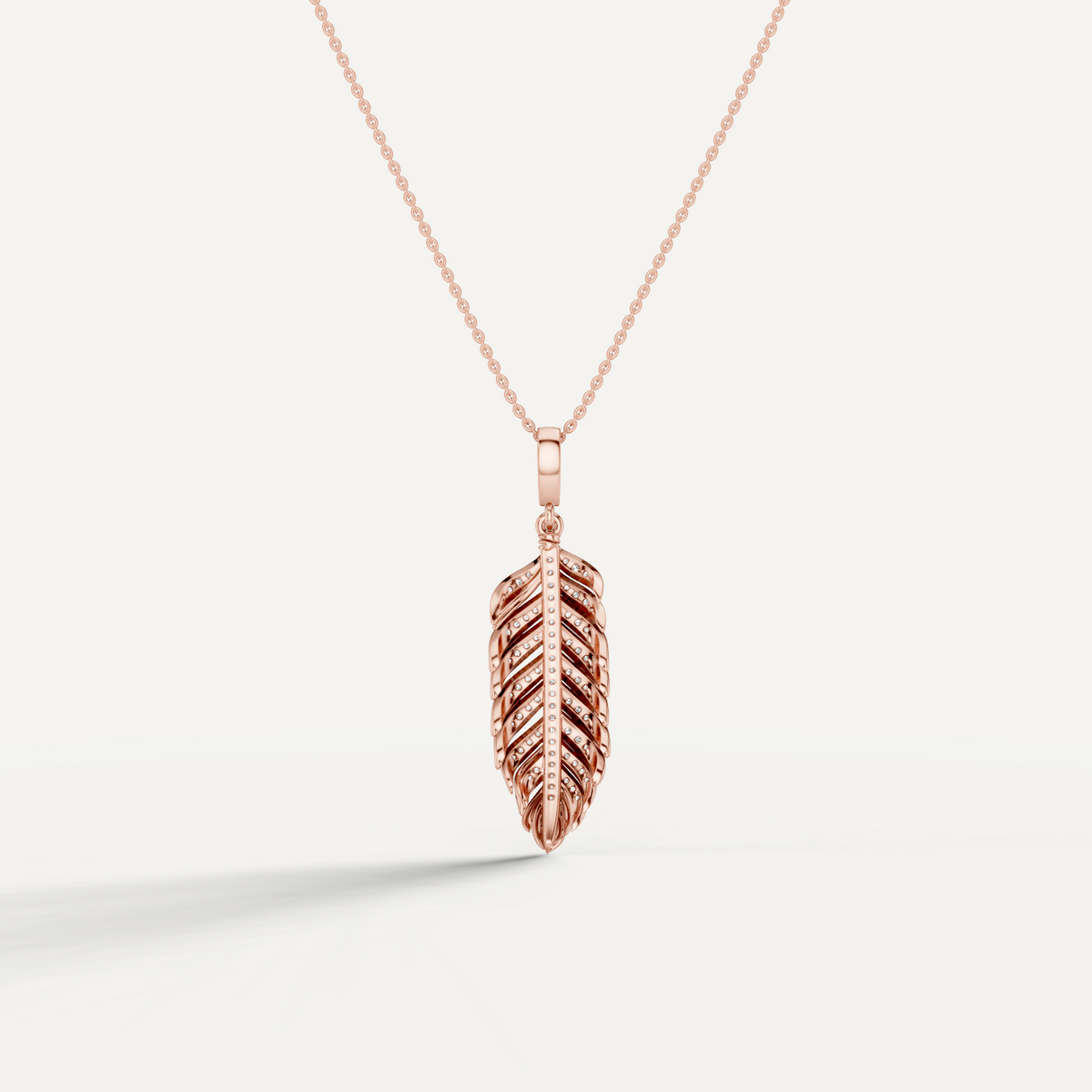 PLUME, FEATHER PENDANT