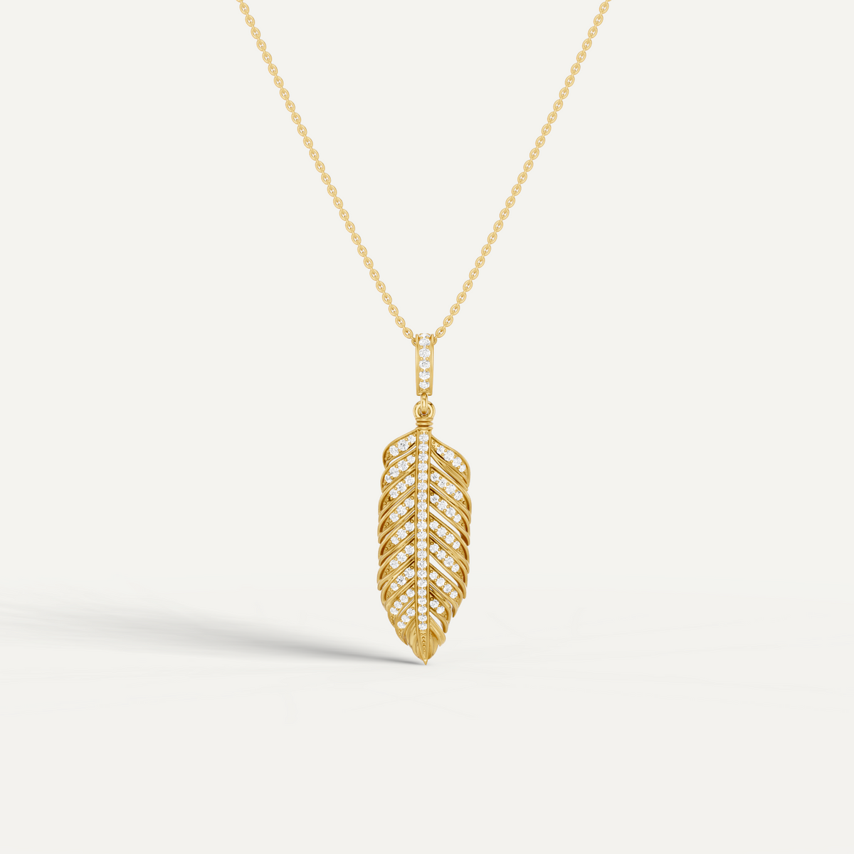 PLUME, FEATHER PENDANT