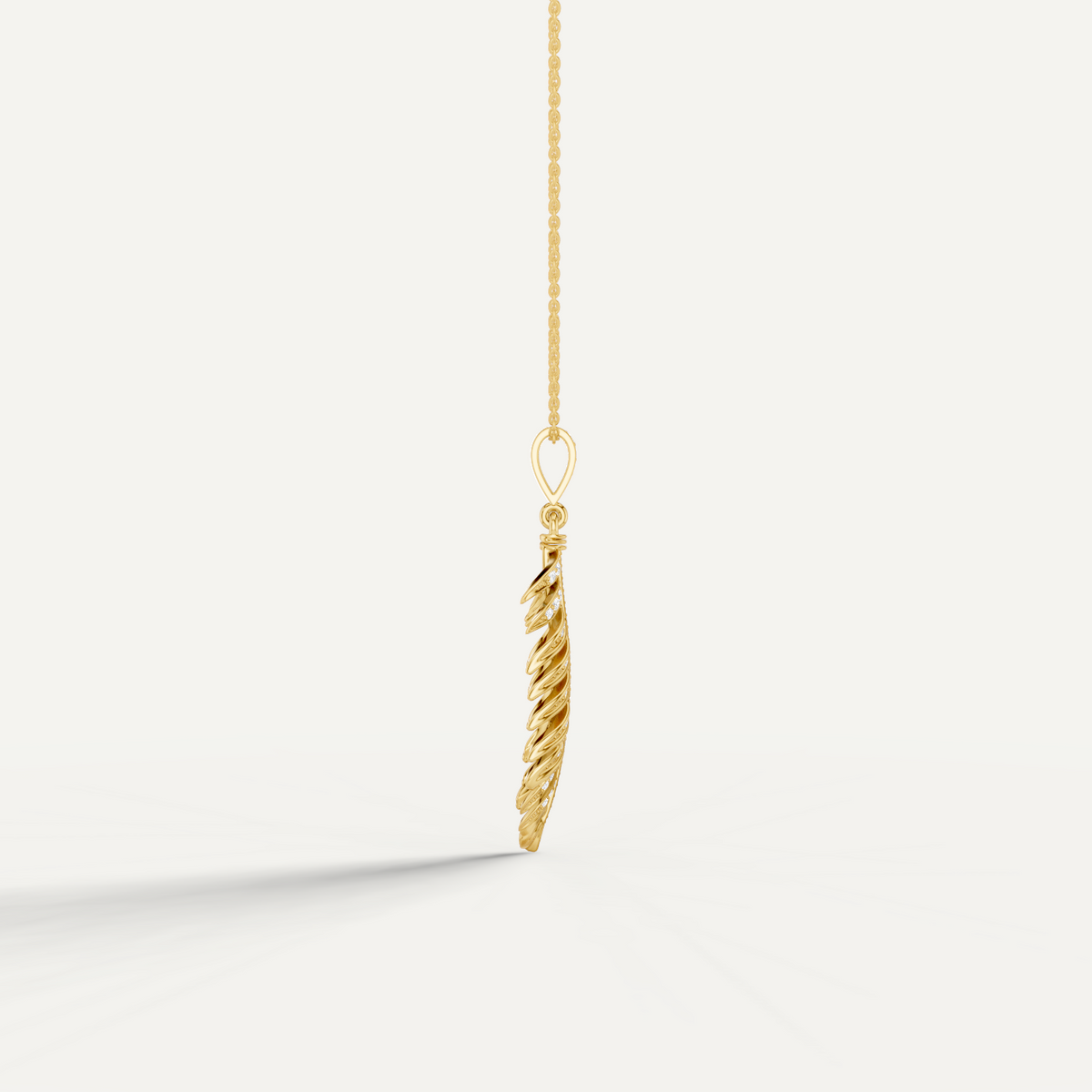PLUME, FEATHER PENDANT
