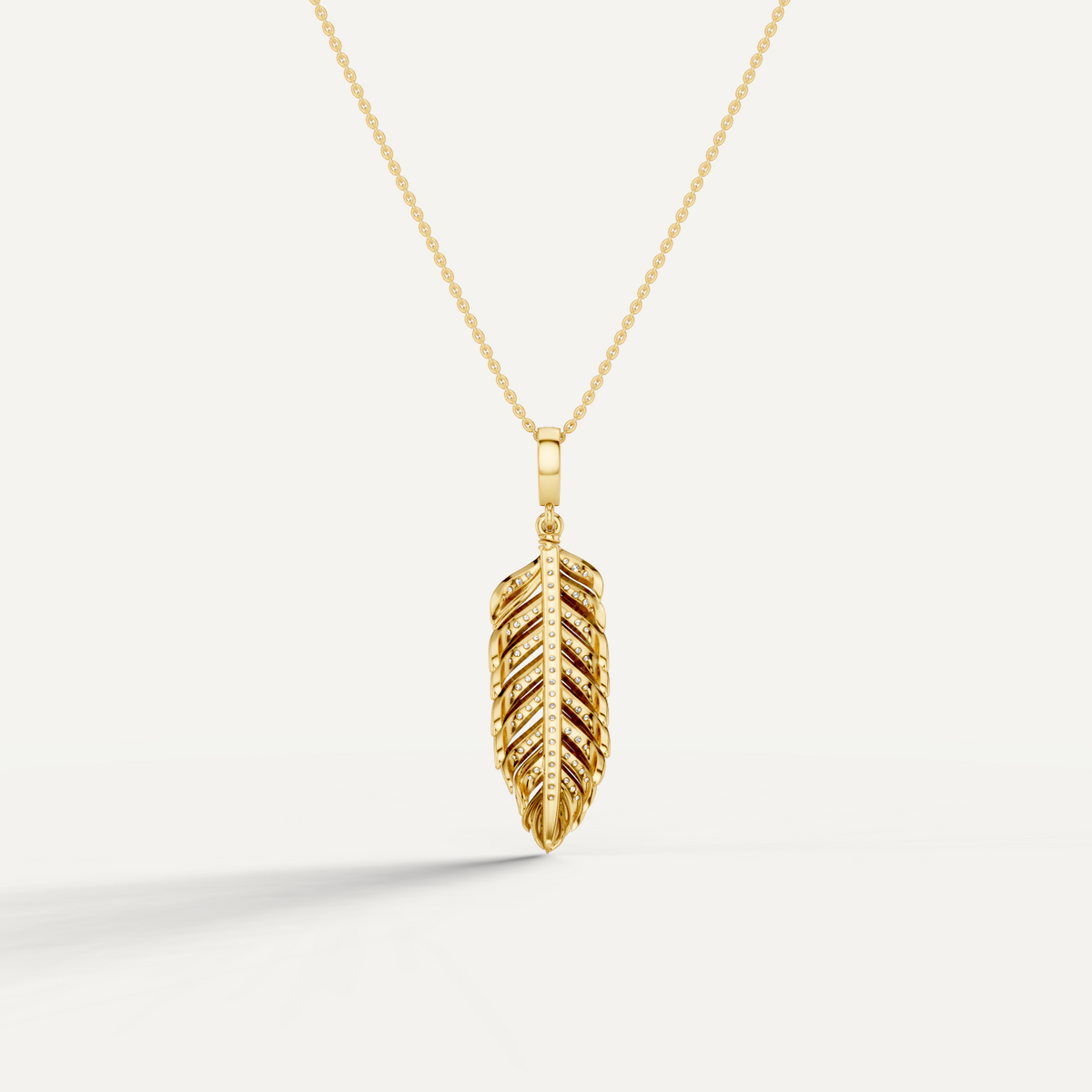 PLUME, FEATHER PENDANT