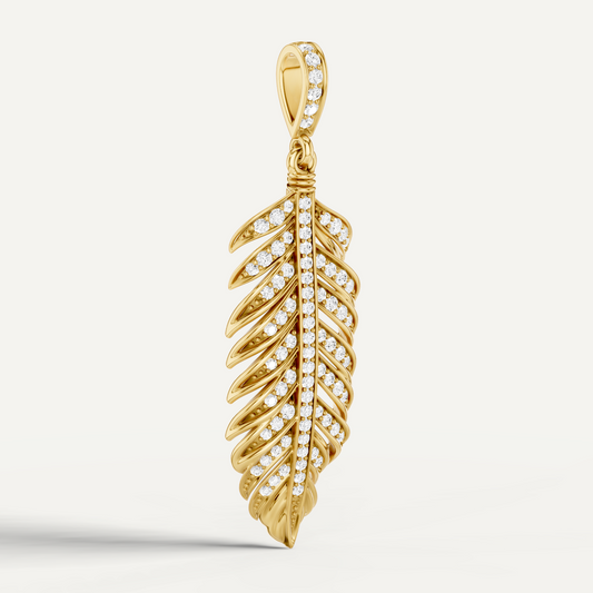 PLUME, FEATHER PENDANT