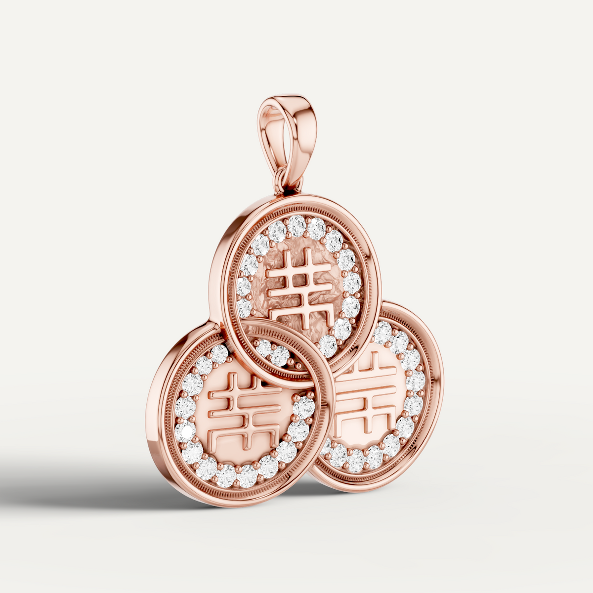 CHICLOVE, FENG SHUI COIN PENDANT