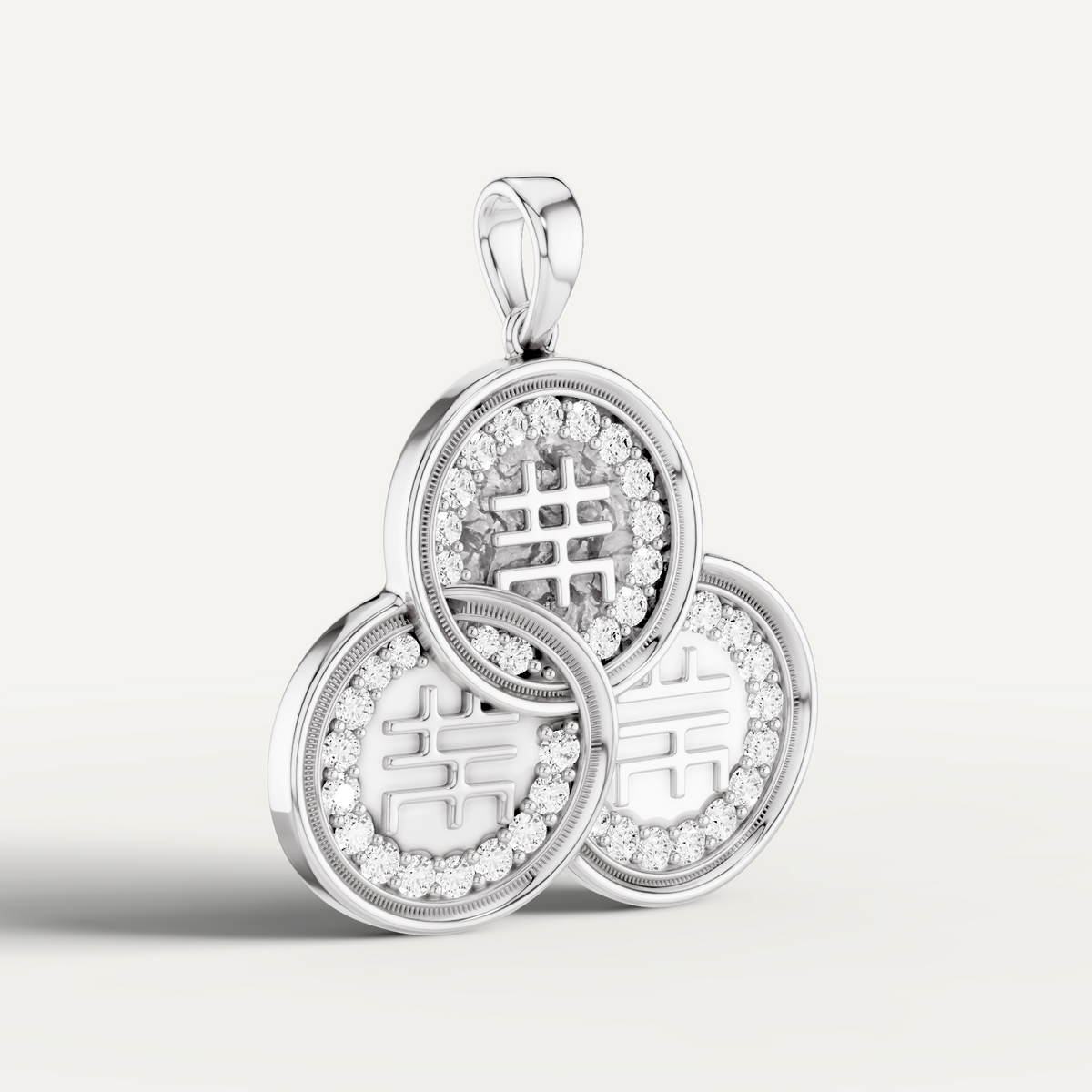 CHICLOVE, FENG SHUI COIN PENDANT