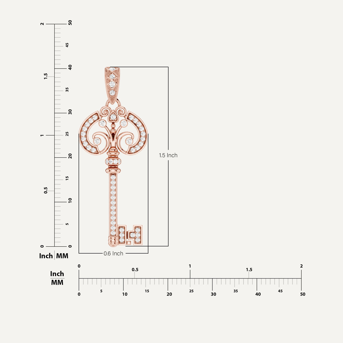 CLE AMOUR, KEY PENDANT