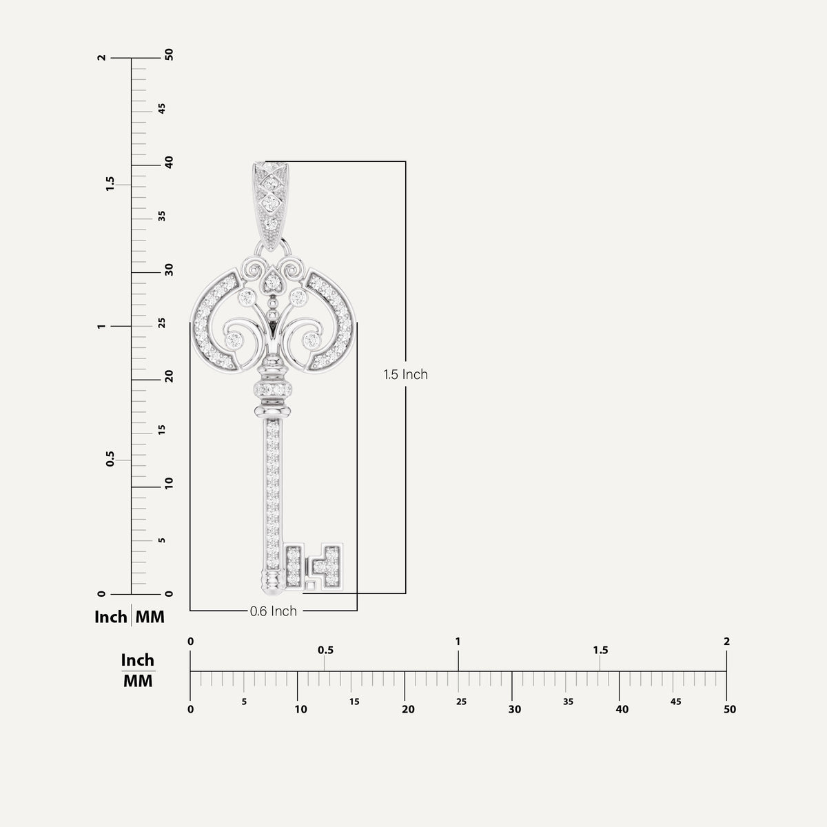 CLE AMOUR, KEY PENDANT
