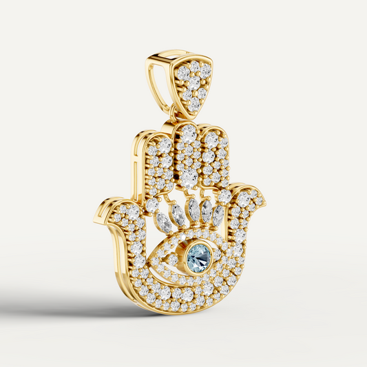 HANZEL, HAMSA HAND PENDANT