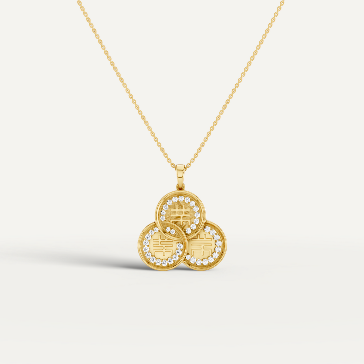 CHICLOVE, FENG SHUI COIN PENDANT