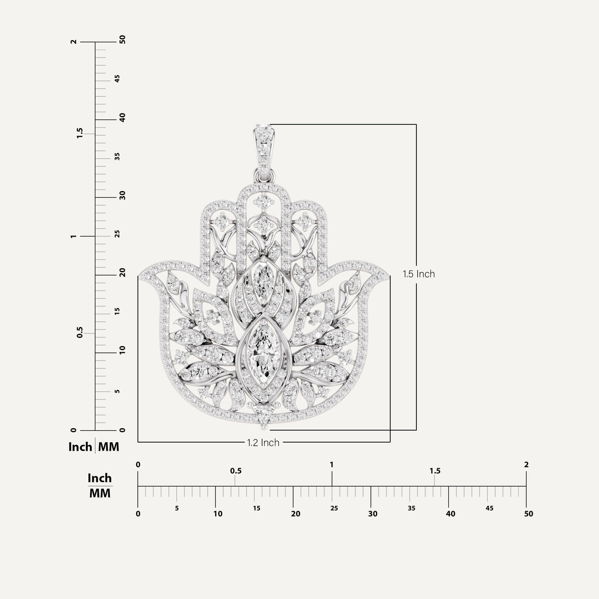 GUARDIAN, HAMSA HAND PENDANT