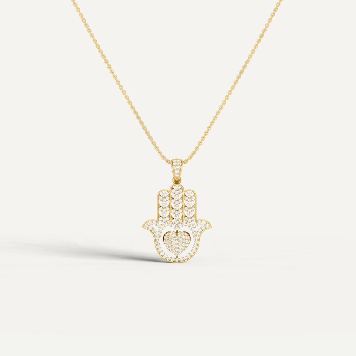 MIRA, HAMSA HAND PENDANT