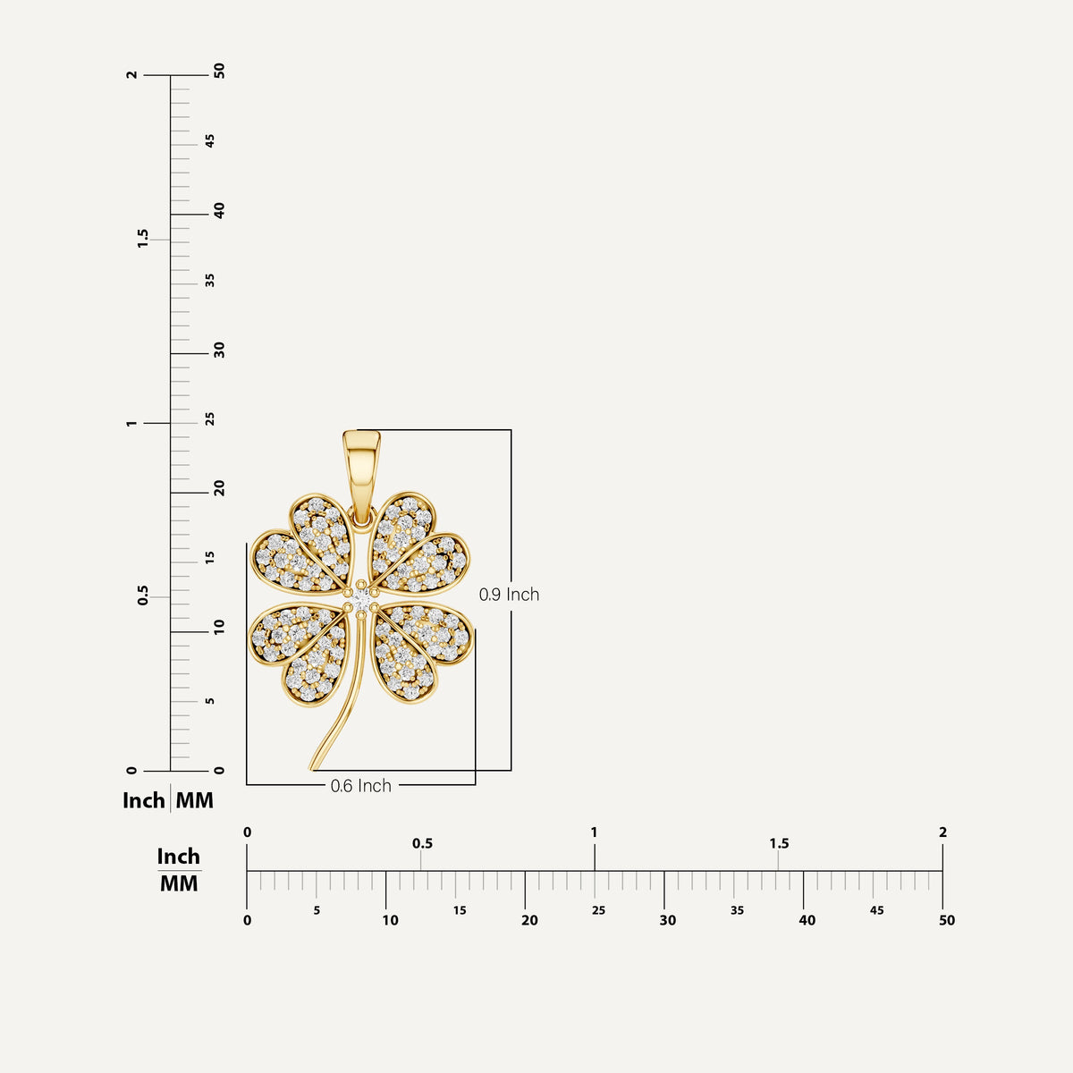 CHAMOUR, CLOVER LEAF PENDANT