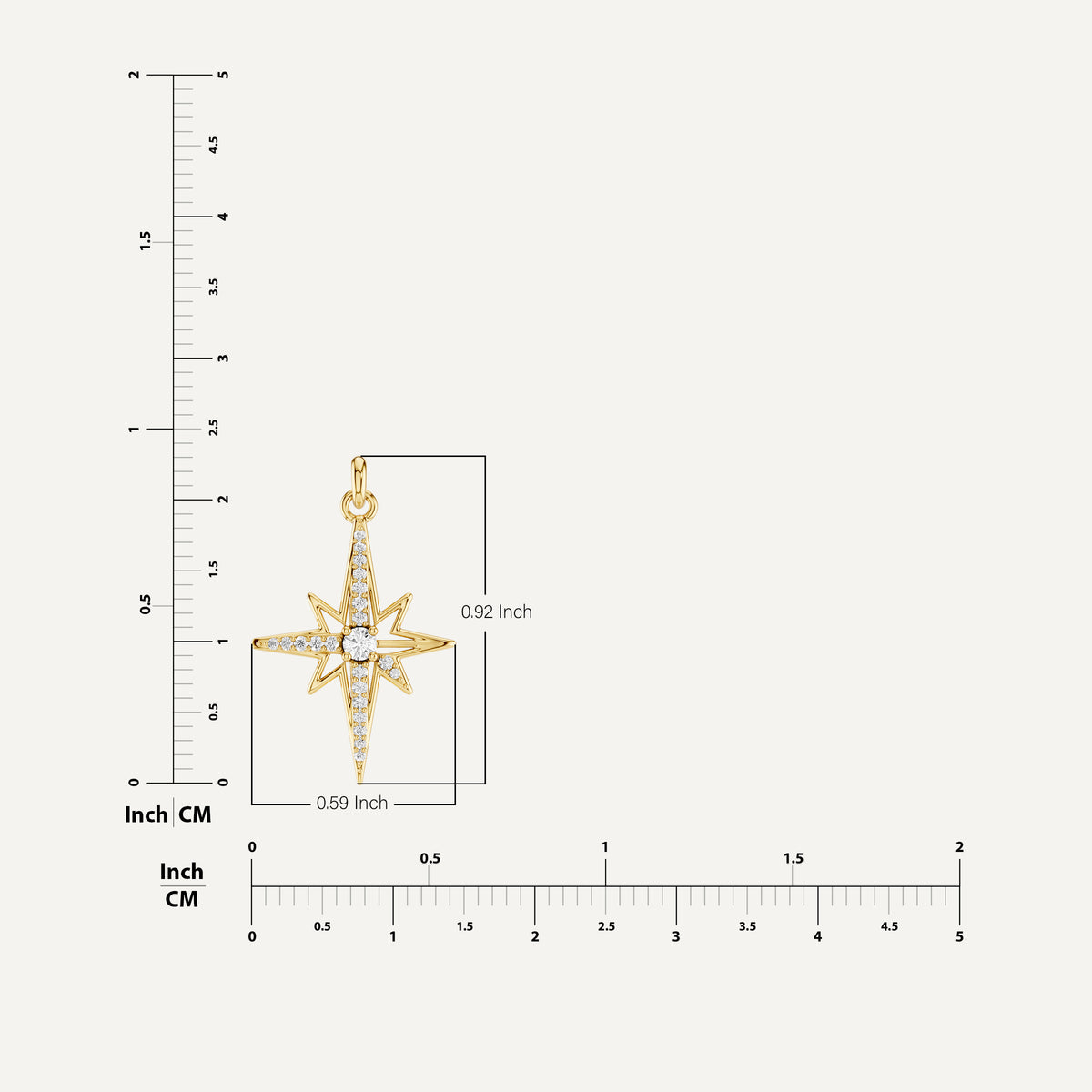 POLARIS, THE NORTH STAR PENDANT