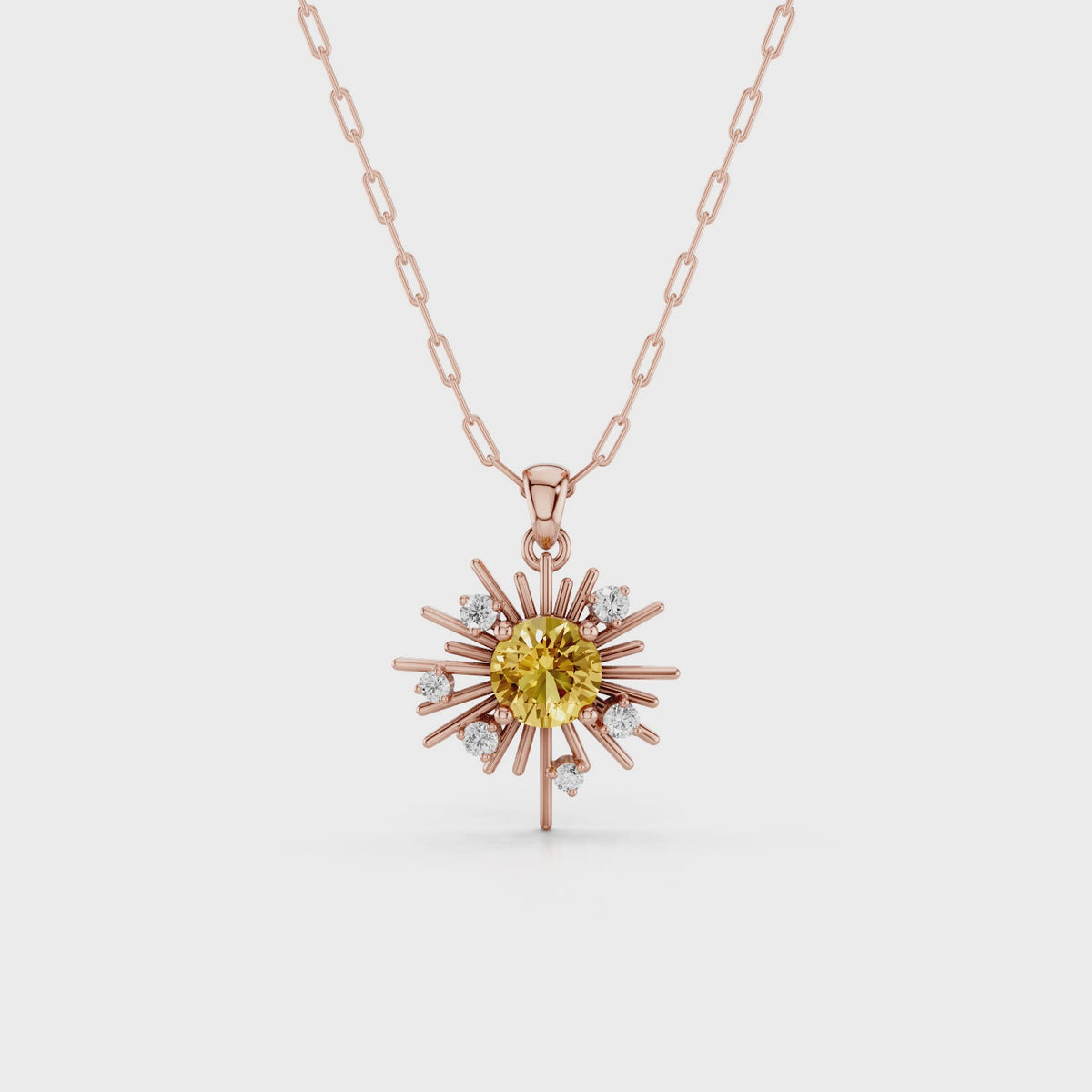 GOLDSPUN, THE SUN PENDANT