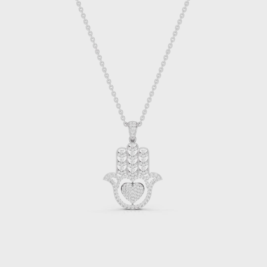 MIRA, HAMSA HAND PENDANT