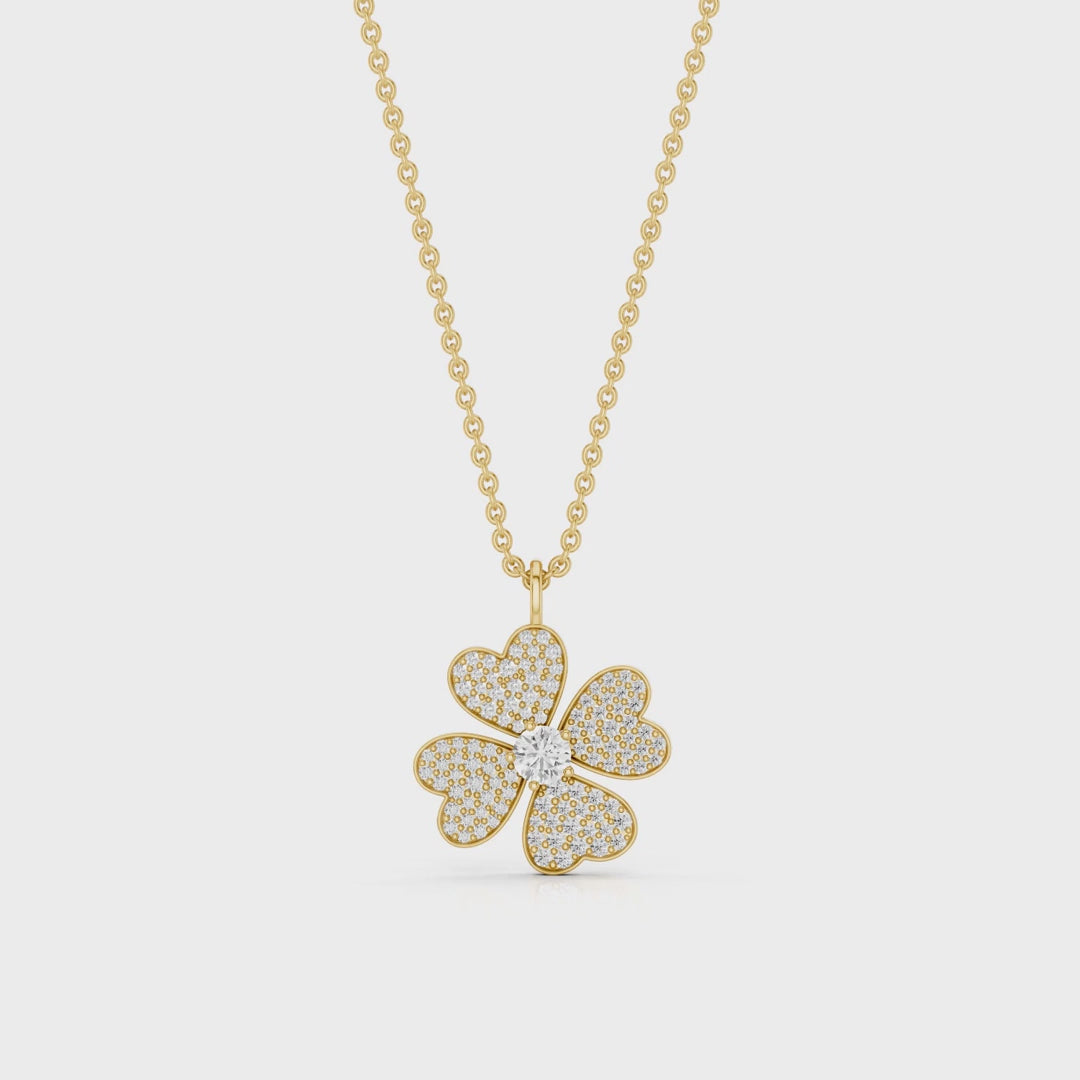 LUSTRE, CLOVER LEAF PENDANT