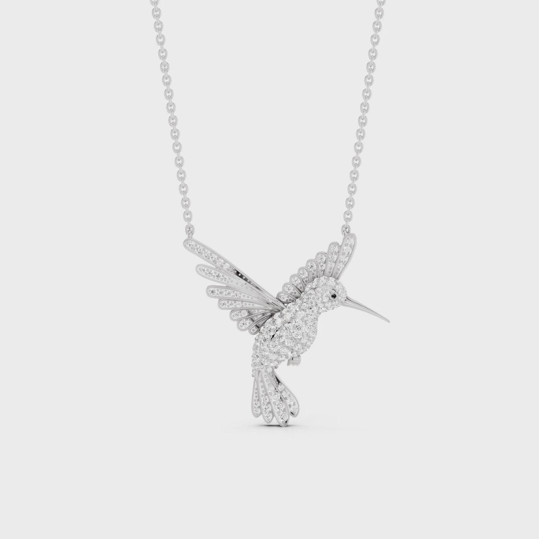 WINGED LUCK, HUMMINGBIRD PENDANT